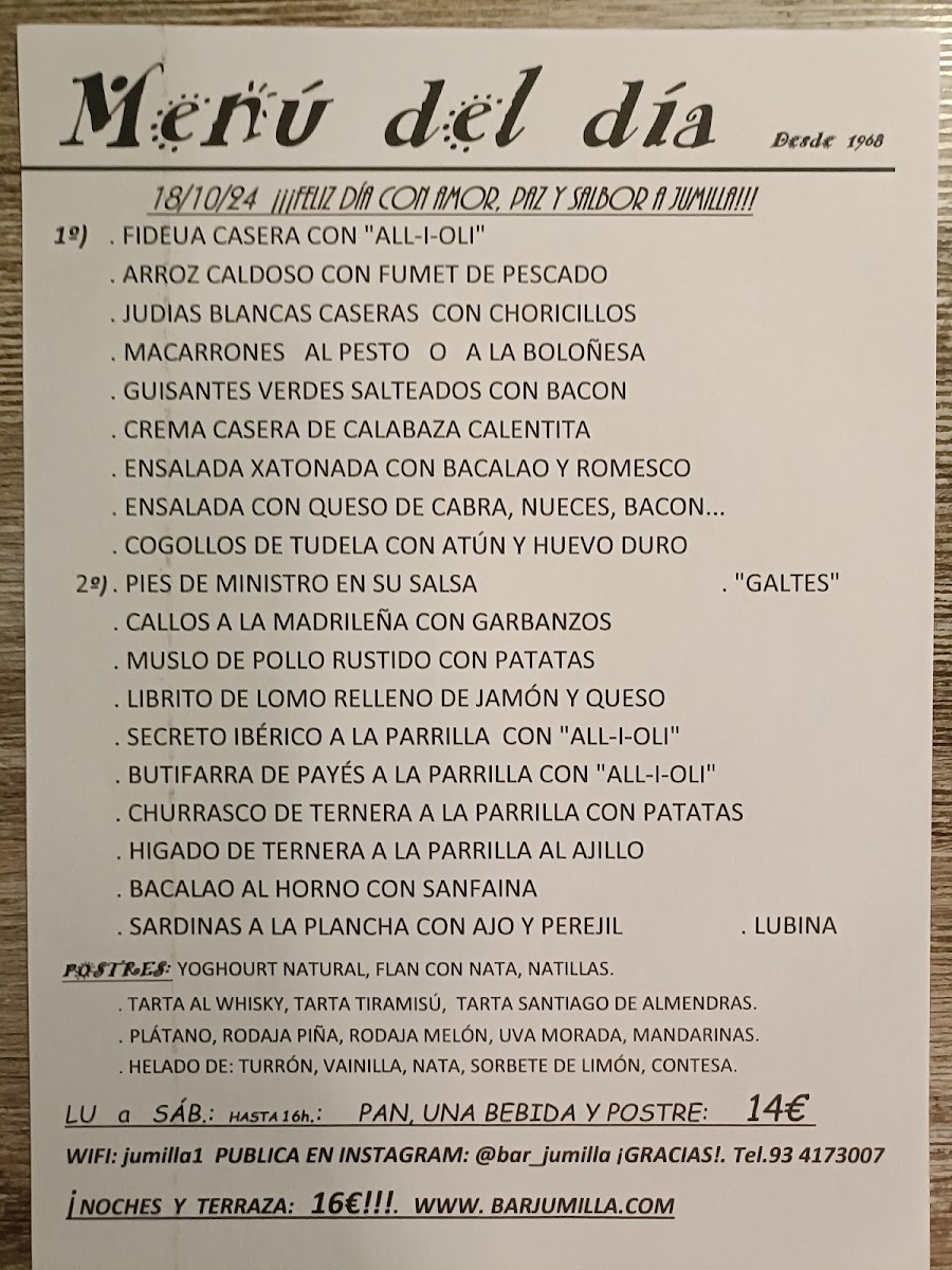 Jumilla Menu - Image 5